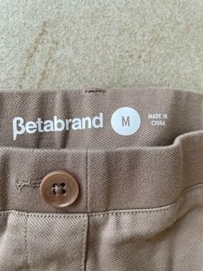 Betabrand Neutral Taupe High-Rise Pants